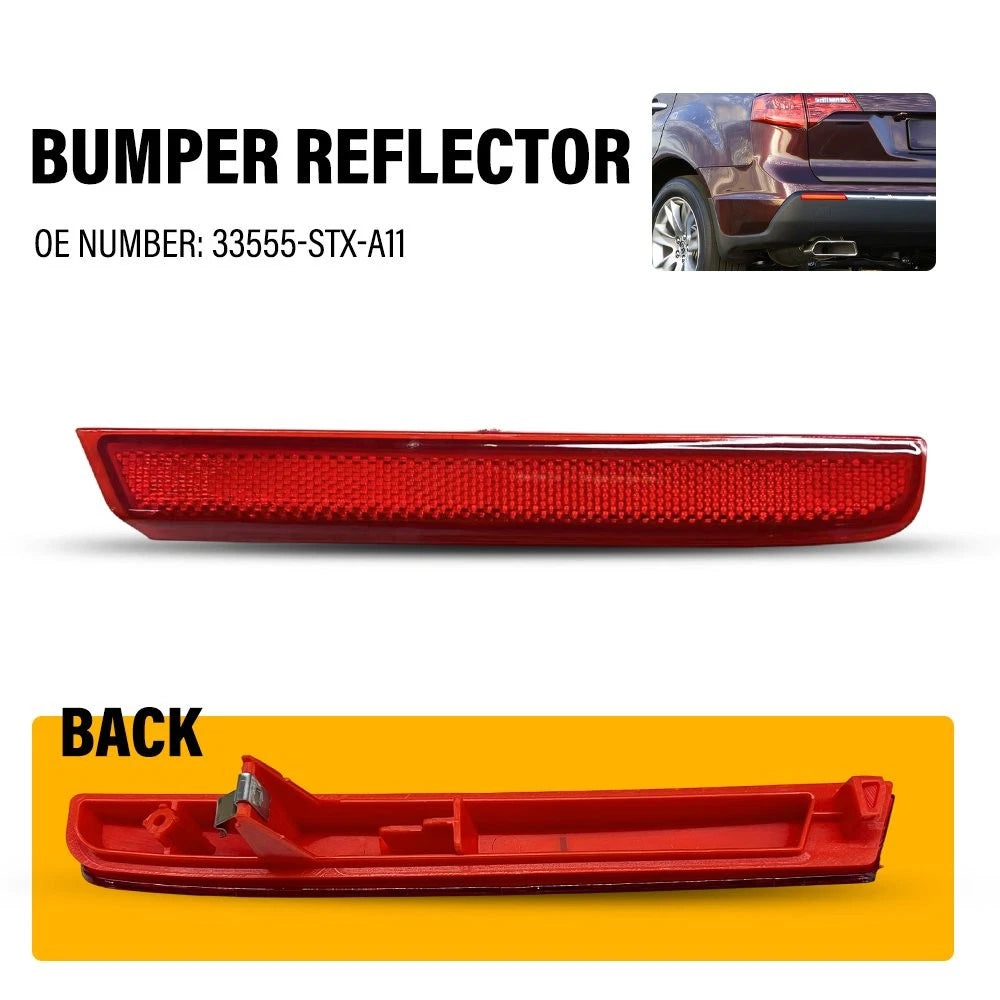 Rear Left Driver Bumper Reflector Lamp 33555-STX-A11 For Acura MDX 2010-2013 EOA 6B93BC-57