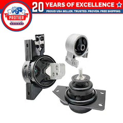 Fits 2006-2011 Hyundai Accent 1.6L Front Low/Upper Motor & Trans Mount 3pc : 6B93BC-57