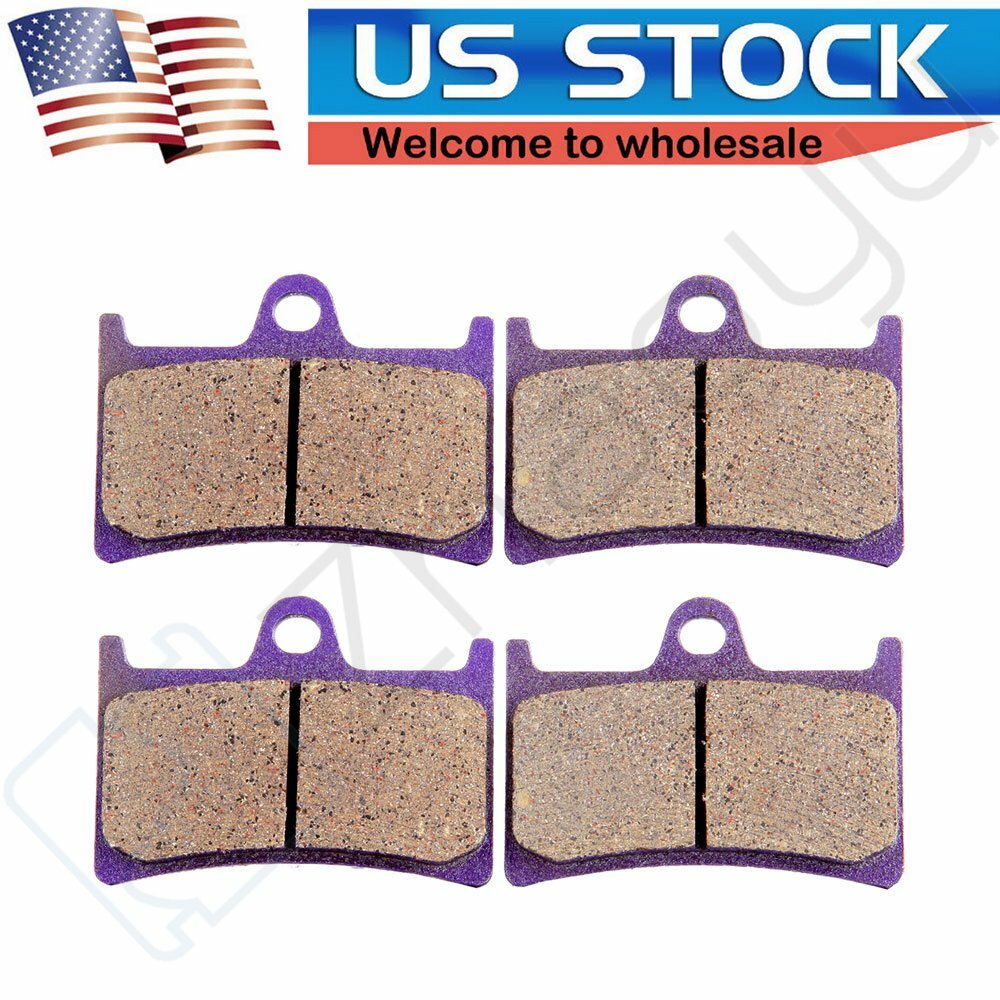 2 Pairs Brake Pads Front For Yamaha YZF R1M YZF R1S 2016-2017 Carbon Fiber 6B93BC-57