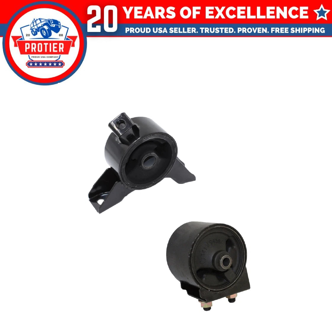 Engine Motor Mount 2PCS Set Fit 2001-2002 Mazda 626 2.0L for Auto Trans 6B93BC-57