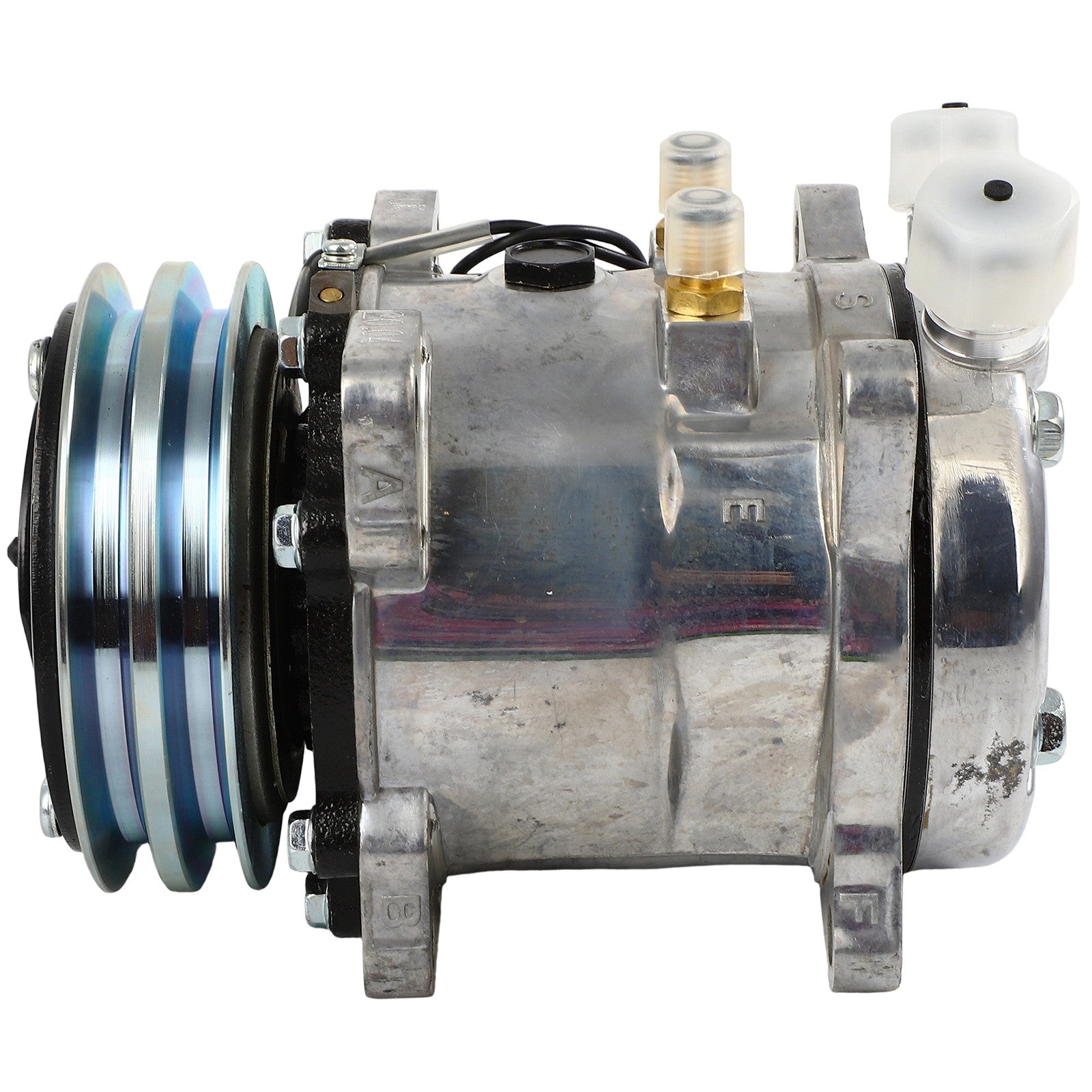 A/C Compressor For Abacus 507 / Sanden 5H11 V-Belt 2 Grooves R134a CO 5104C 6B93BC-57