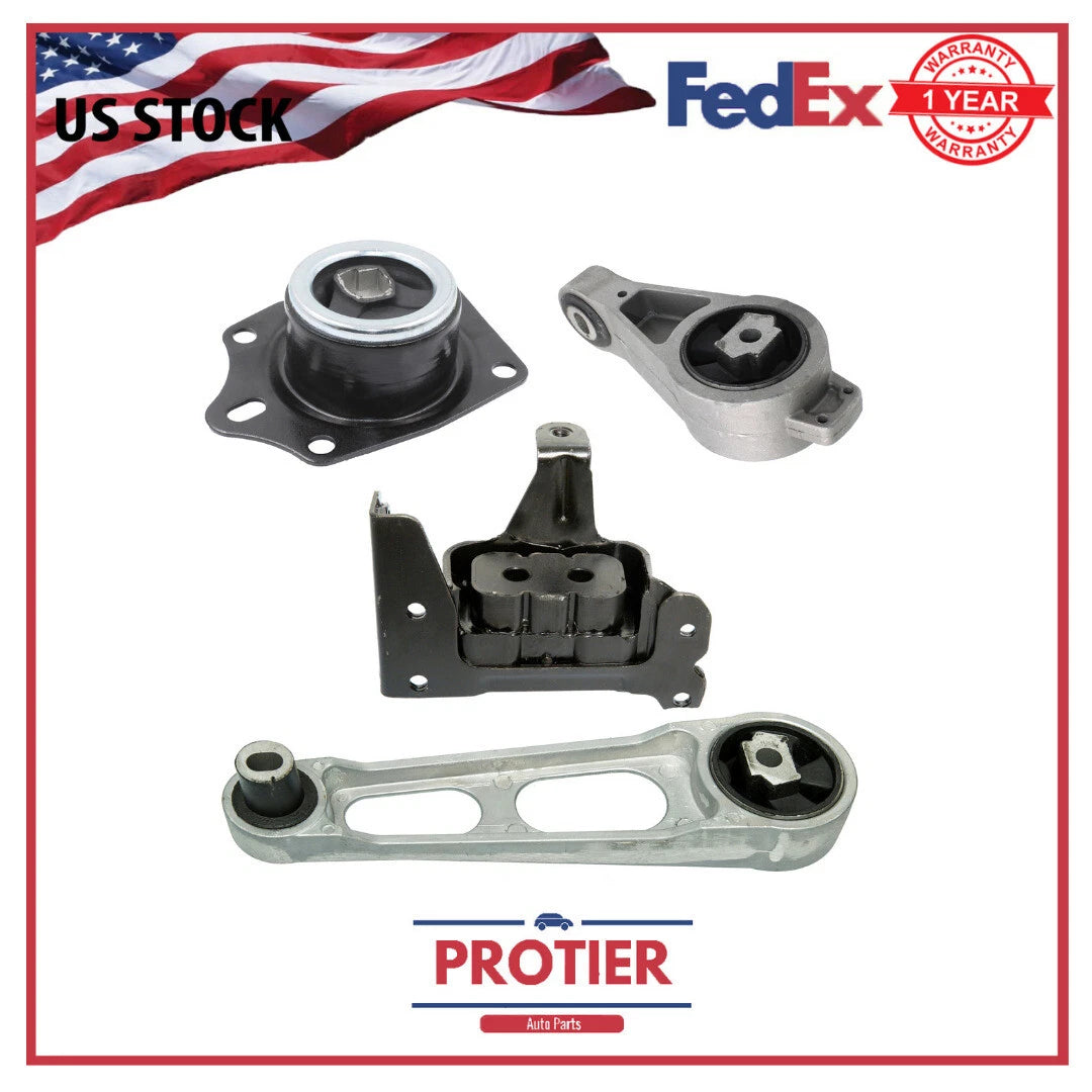Engine & Trans Mount Set 4PCS for Chrysler Passenger Car PT Cruiser L4 2.4L 6B93BC-57