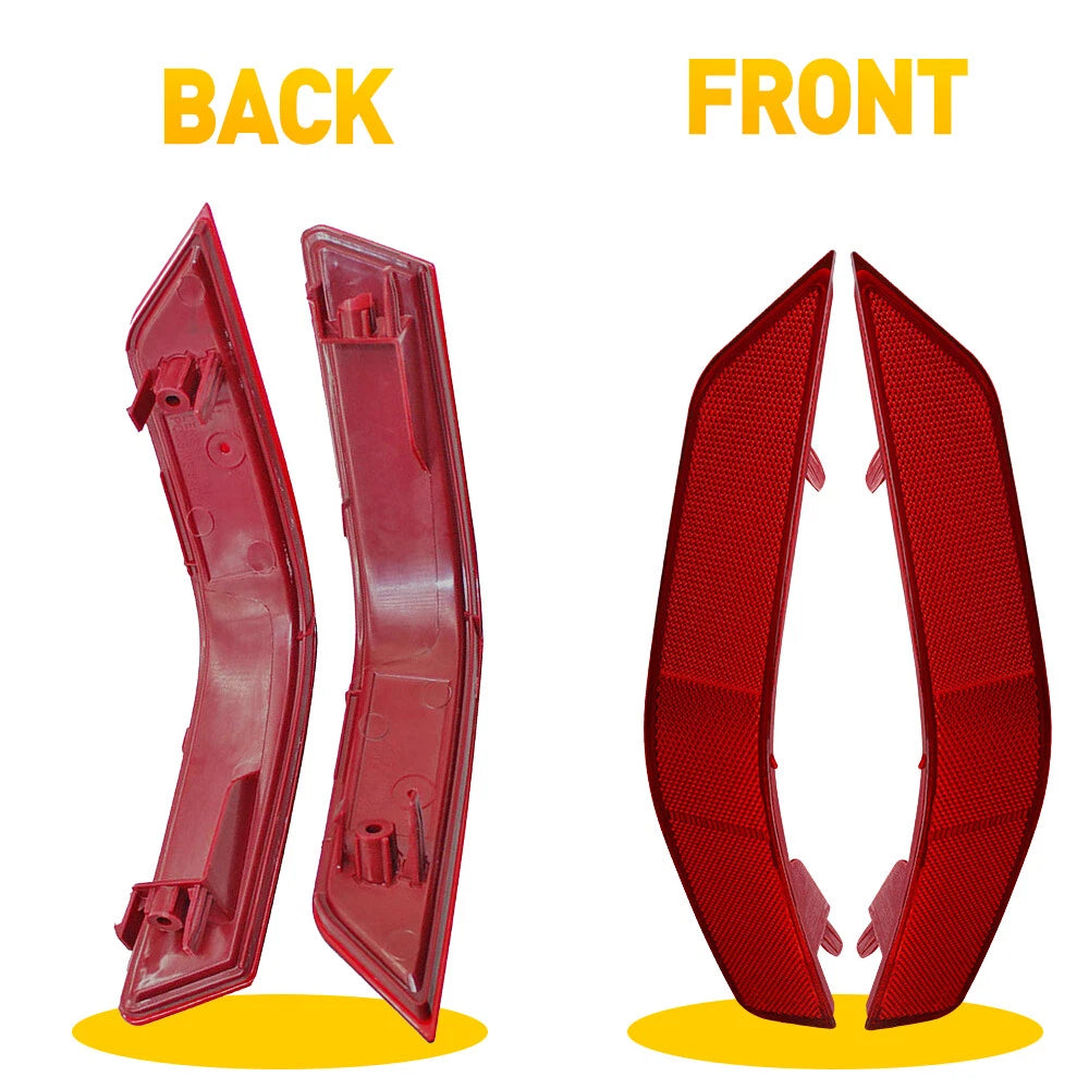2PCS Rear Bumper Reflector Set Red Lens For 2017-2020 Nissan Rogue LH RH Side EA 6B93BC-57
