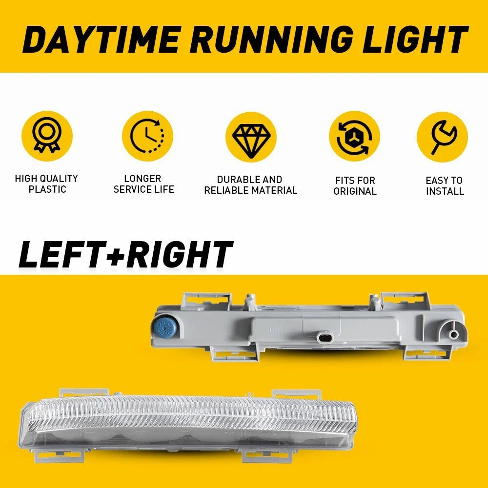 For Mercedes Benz W204 W212 C207 C250 LED Daytime Running Light DRL Fog Lamp EOA 6B93BC-57