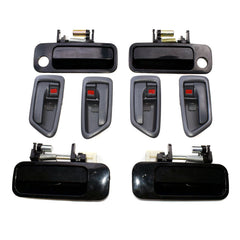 For Toyota Camry 97-01 Black Outside + Gray Inside Door Handle Front Rear LH RH 6B93BC-57