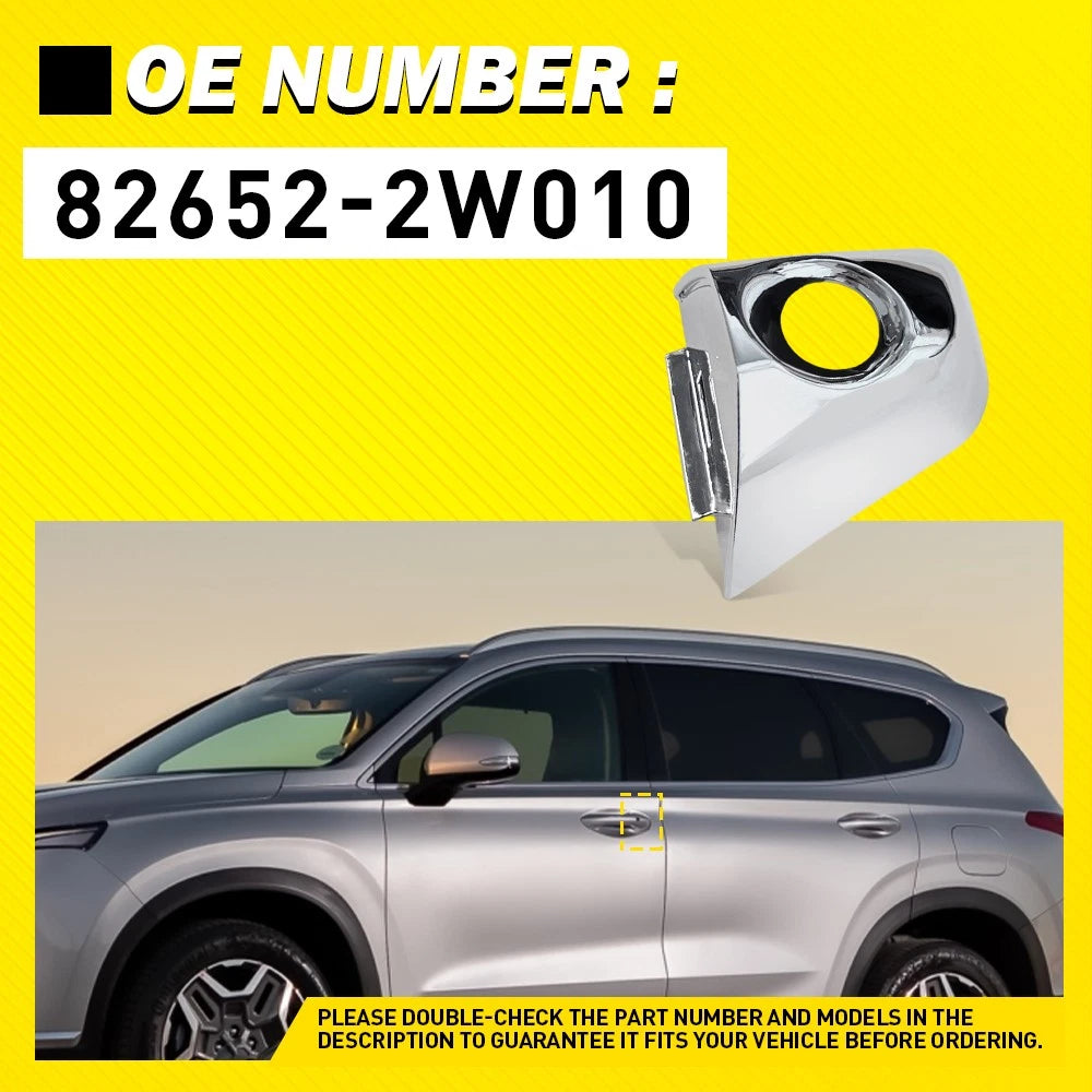 For Hyundai Santa Fe 2013 14-19 Front Left Door Handle Bezel Cover Cap Driver EA 6B93BC-57