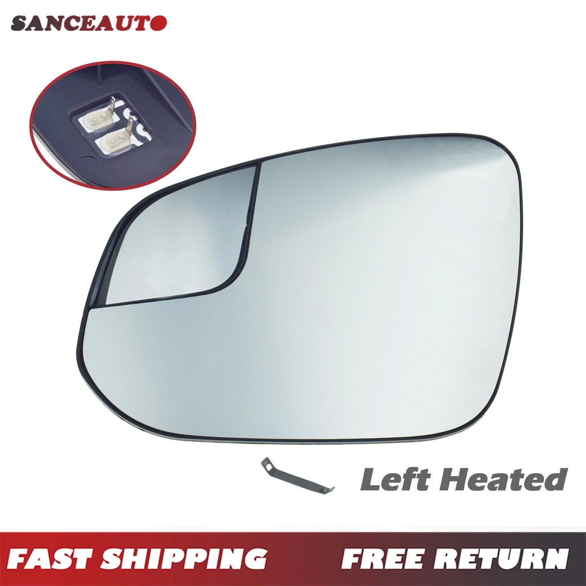 For Toyota 4Runner 2014-2020 Rav4 2016-2018 Heated Mirror Glass Left Driver 6B93BC-57