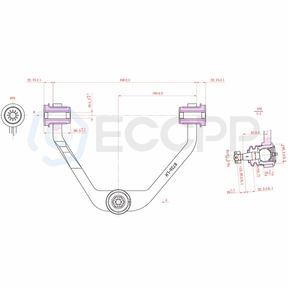 6 Front Ball Joints Control Arms Sway Bars Kit For 1997-2002 Ford Expedition 2WD KOEEP