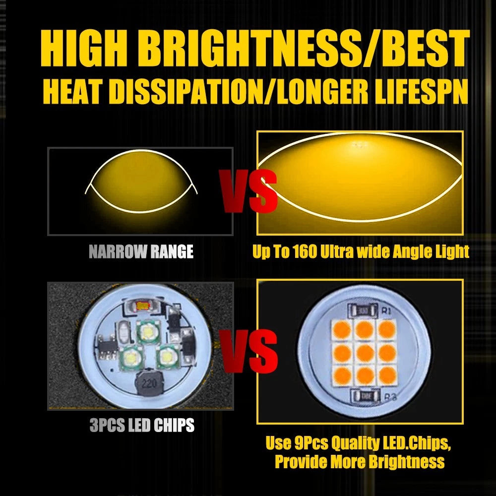 20X Amber LED Rock Light Offroad Underglow Neon Lights ATV UTV SUV Car Truck EOA 6B93BC-57