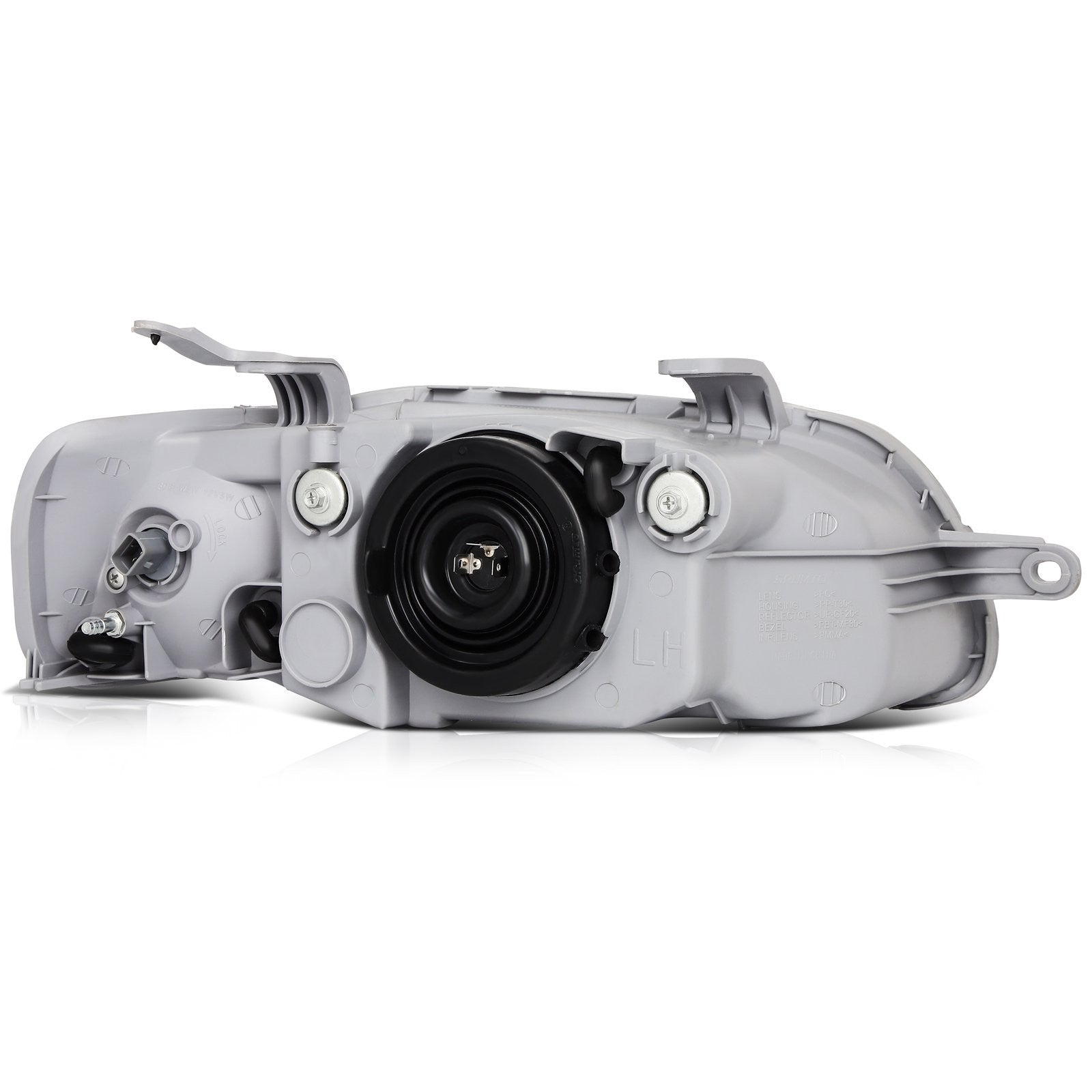 ECCPP Headlights Assembly For Chevrolet Aveo 1.6L 2004-2006 Pair Kit Chrome KOEEP