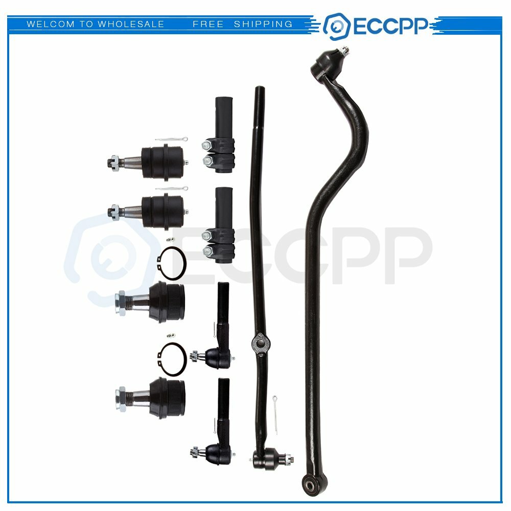 10x Front Suspension Tie Rod Track Bar kit Fits 98 1999 Dodge Ram 1500 2500 4x4 6B93BC-57