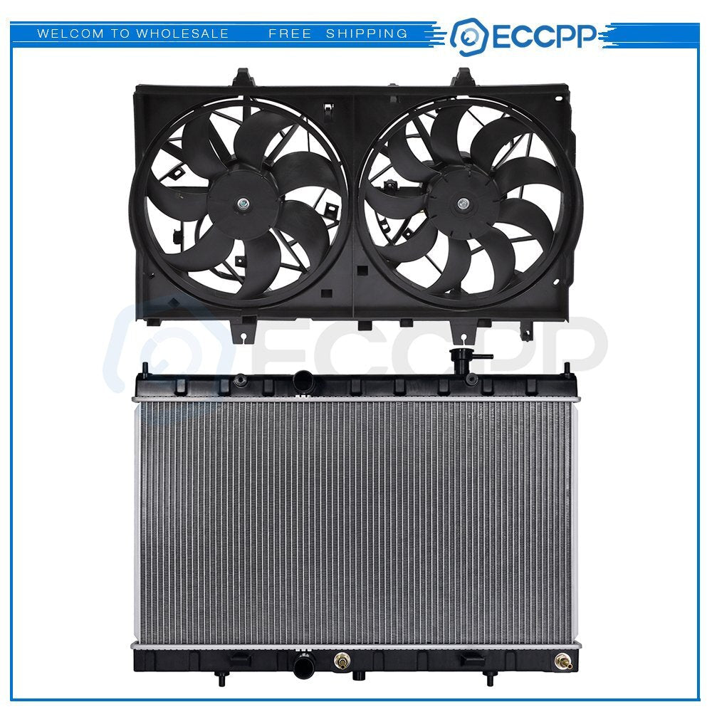 Electric Radiator Cooling Fan Kit For 2014 2015 2016 2017 2018 Nissan Rogue 6B93BC-57