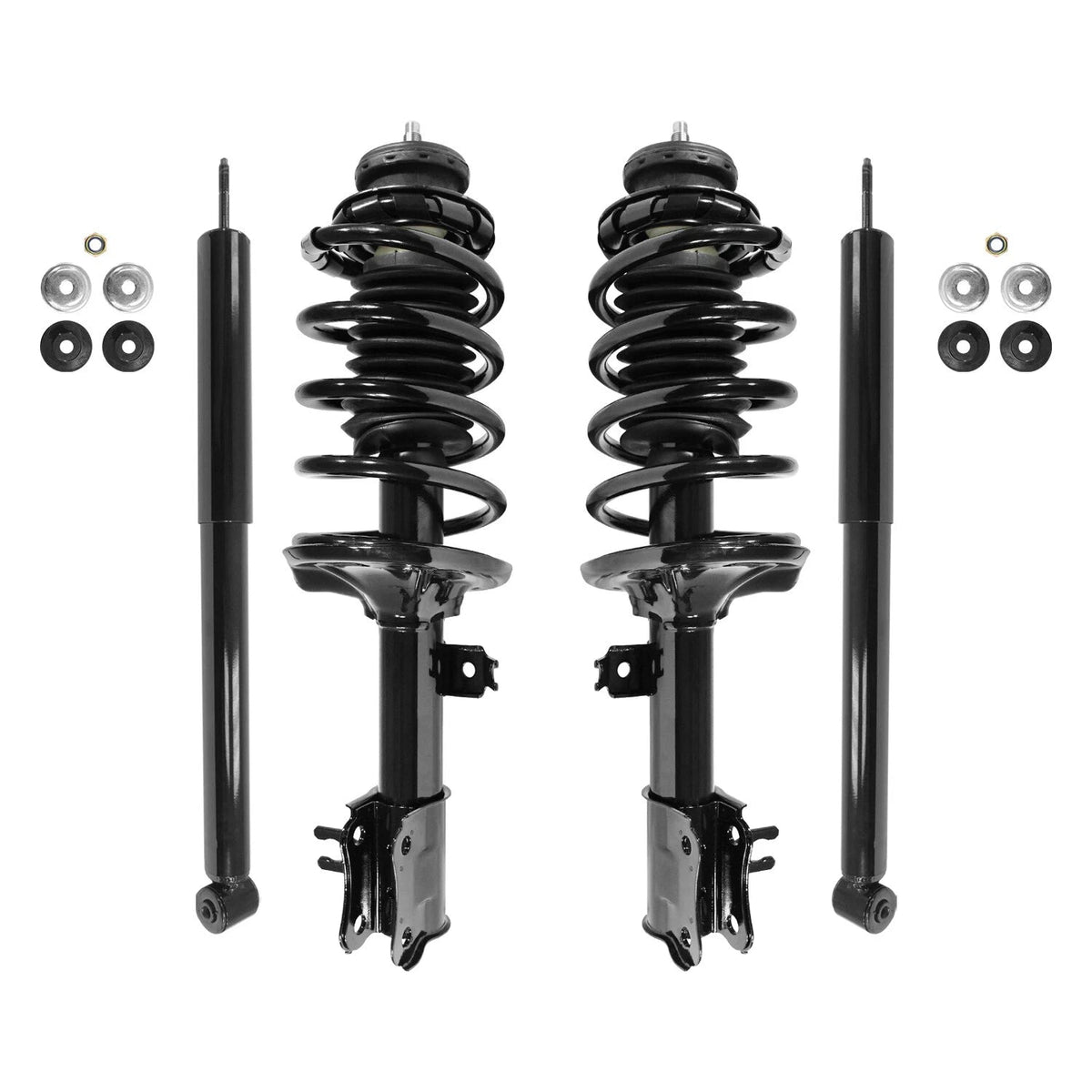 Front & Rear Complete Strut Assembly Shock Kit for 2004-2012 Chevrolet Aveo, 6B93BC-57