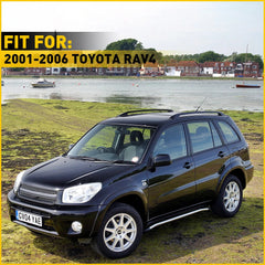 for Toyota RAV4 2001-2005 5-Door Black Top Roof Rack End Cover Shell Replace 4pc 6B93BC-57