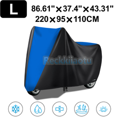 L Motorcycle Waterproof Cover UV Dust Rain Duty Fit Kawasaki Honda Suzuki Yamaha