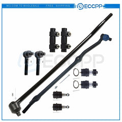 10pcs For 1993-1997 1998 Jeep Grand Cherokee Ball Joints Tie Rod Ends Pitman Arm 6B93BC-57