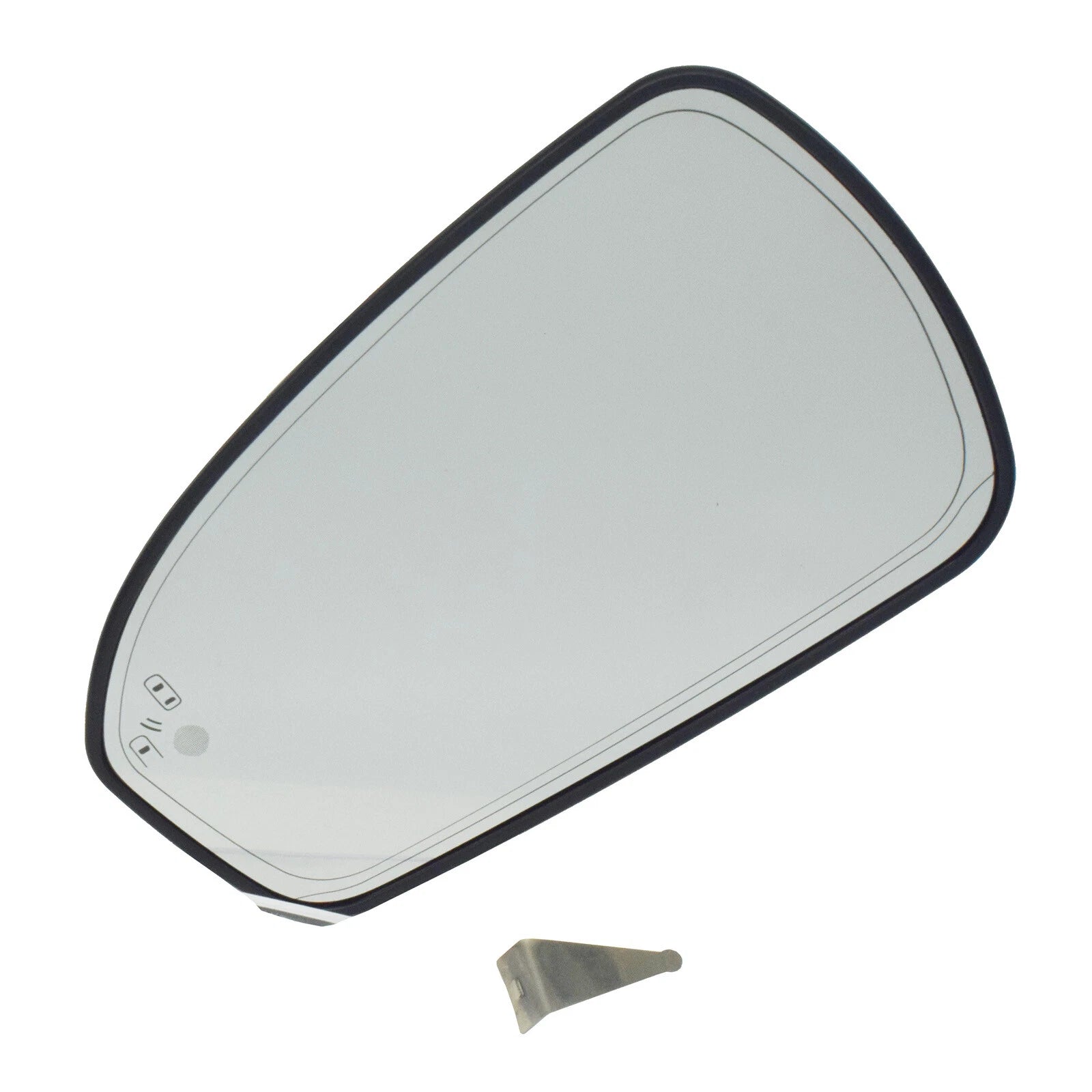 Left Heated Side View Mirror Glass W/ Blind Spot Monitor For Ford Fusion 2013-20 6B93BC-57