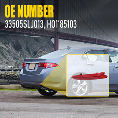 Bumper Reflector For 2012 2013 2014 Honda CR-V Rear Right 33505SLJ013 EOA 6B93BC-57