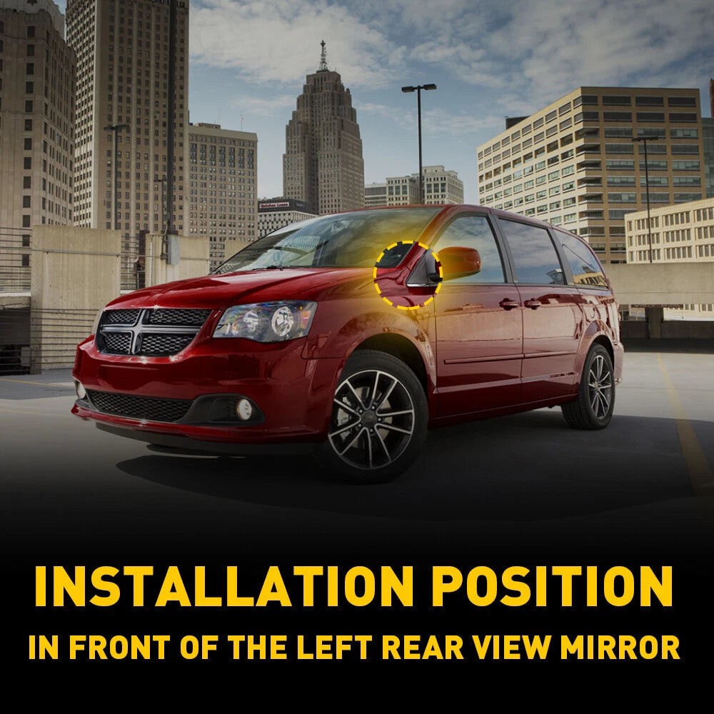 Left Driver Side Mirror Flag Applique Trim for 2008 - 2020 Dodge Grand Caravan A 6B93BC-57