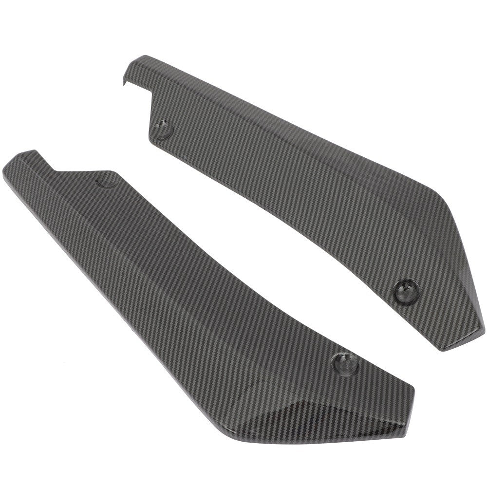 Universal 2pcs Carbon Color Rear Bumper Lips Diffuser Car Accessories Body Kit 6B93BC-57