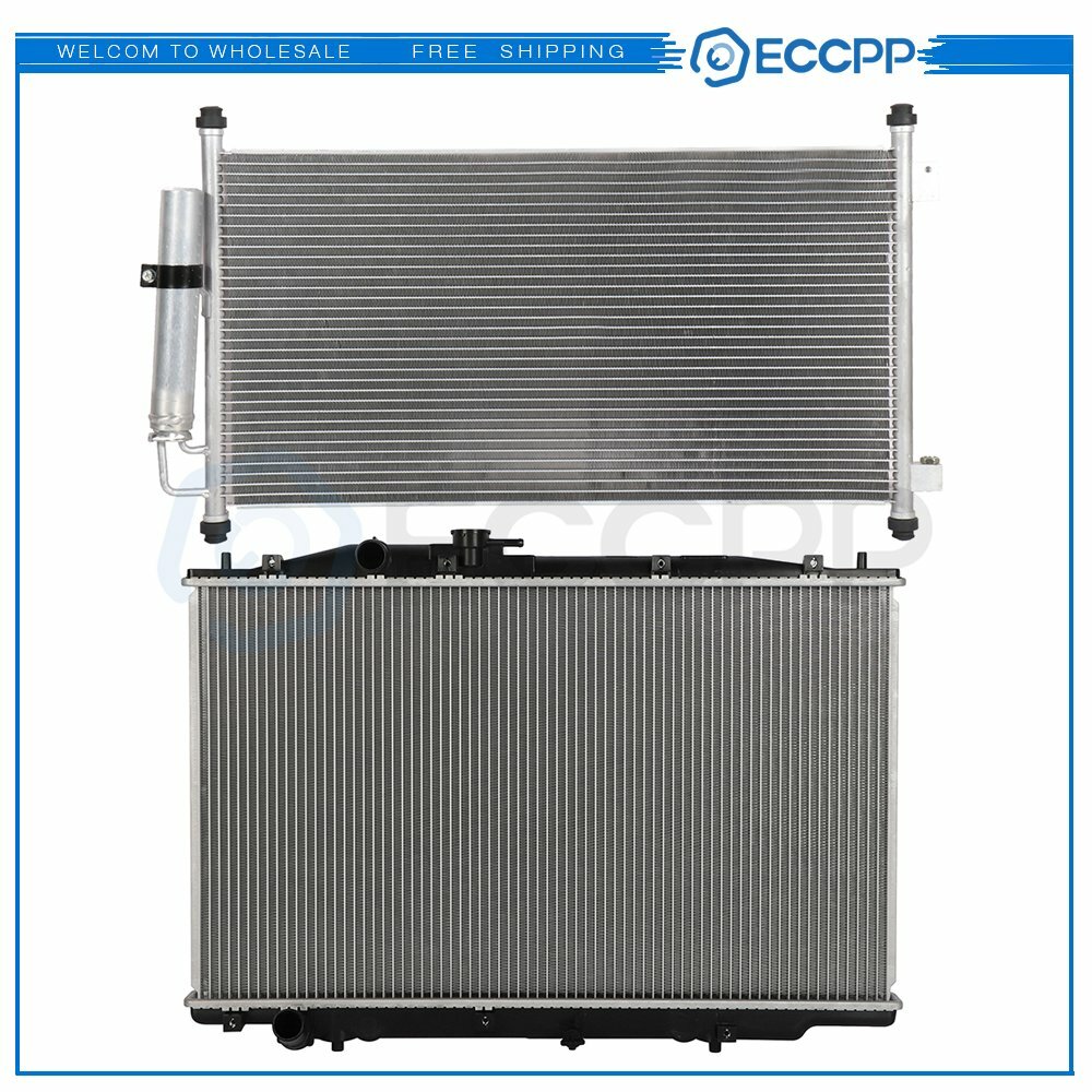 Aluminum Radiator & AC Condenser Cooling Kit For 2004-2006 Acura TL 6B93BC-57