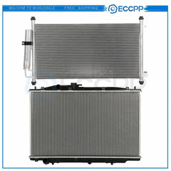 Aluminum Radiator & AC Condenser Cooling Kit For 2004-2006 Acura TL 6B93BC-57