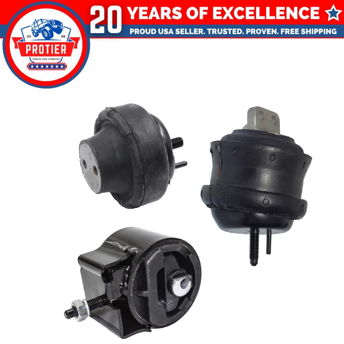 Engine Motor & Trans Mount Set for 96-99 Mercury Sable 3.0L DOHC for Auto 3PCS 6B93BC-57