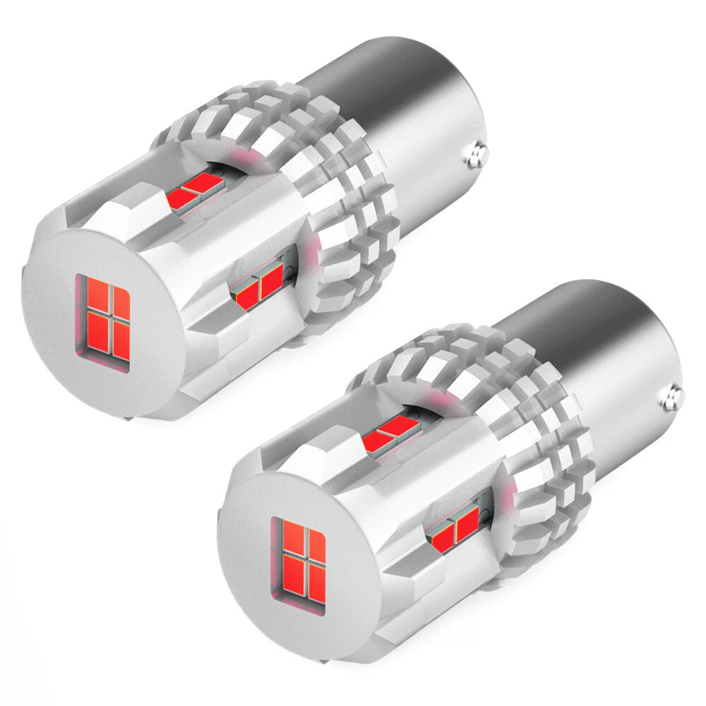 2pcs 1157 BAY15D LED Bulbs Red Tail Stop Brake Turn Signal Light 2057 2357 7528 6B93BC-57
