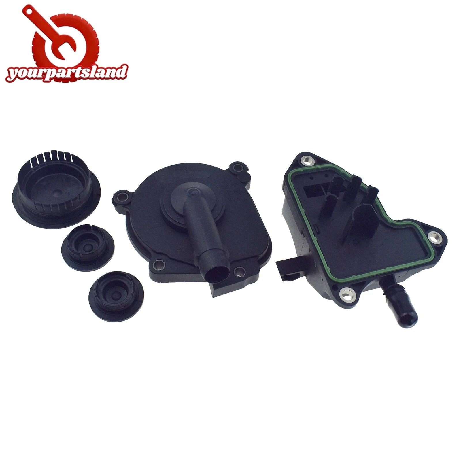 Oil Separator Crankcase Vent Valve PVC Breather & Cam Plug Set For Mercedes M272 6B93BC-57