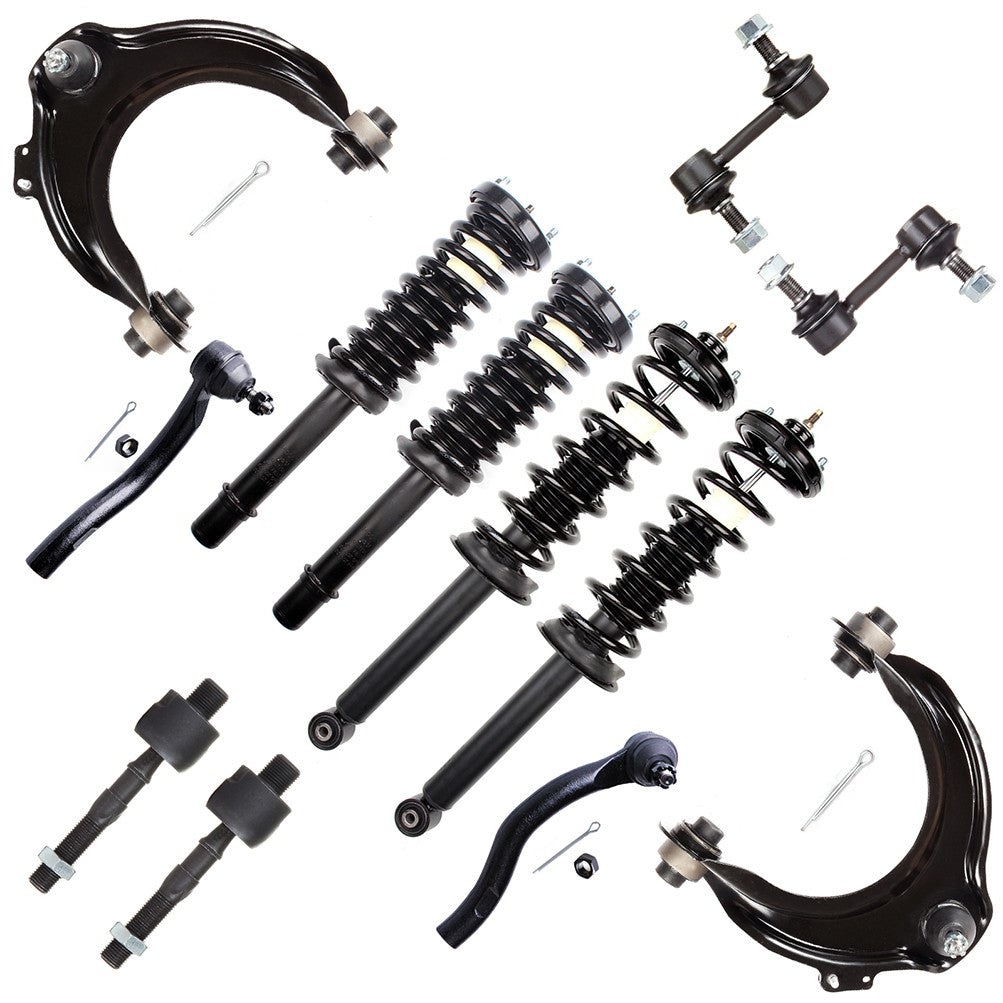 For 2003-2007 Honda Accord Front & Rear Struts & Upper Control Arm & Sway Bars 6B93BC-57