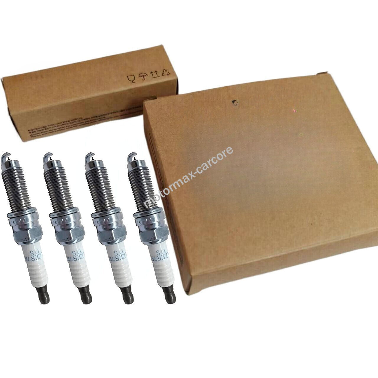 4X Spark Plug For 17-20 Hyundai Elantra KIA CEED K3 PICANTO RIO 2.0L 18868-08115 6B93BC-57