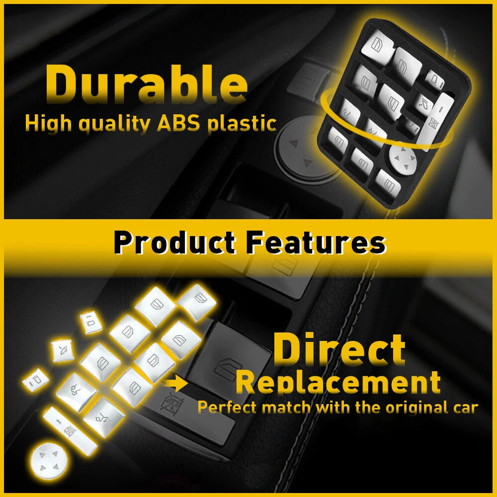 For Mercedes-Benz GLA CLA GL ML Lift Window Button Switch Button Cover Trim EOA 6B93BC-57
