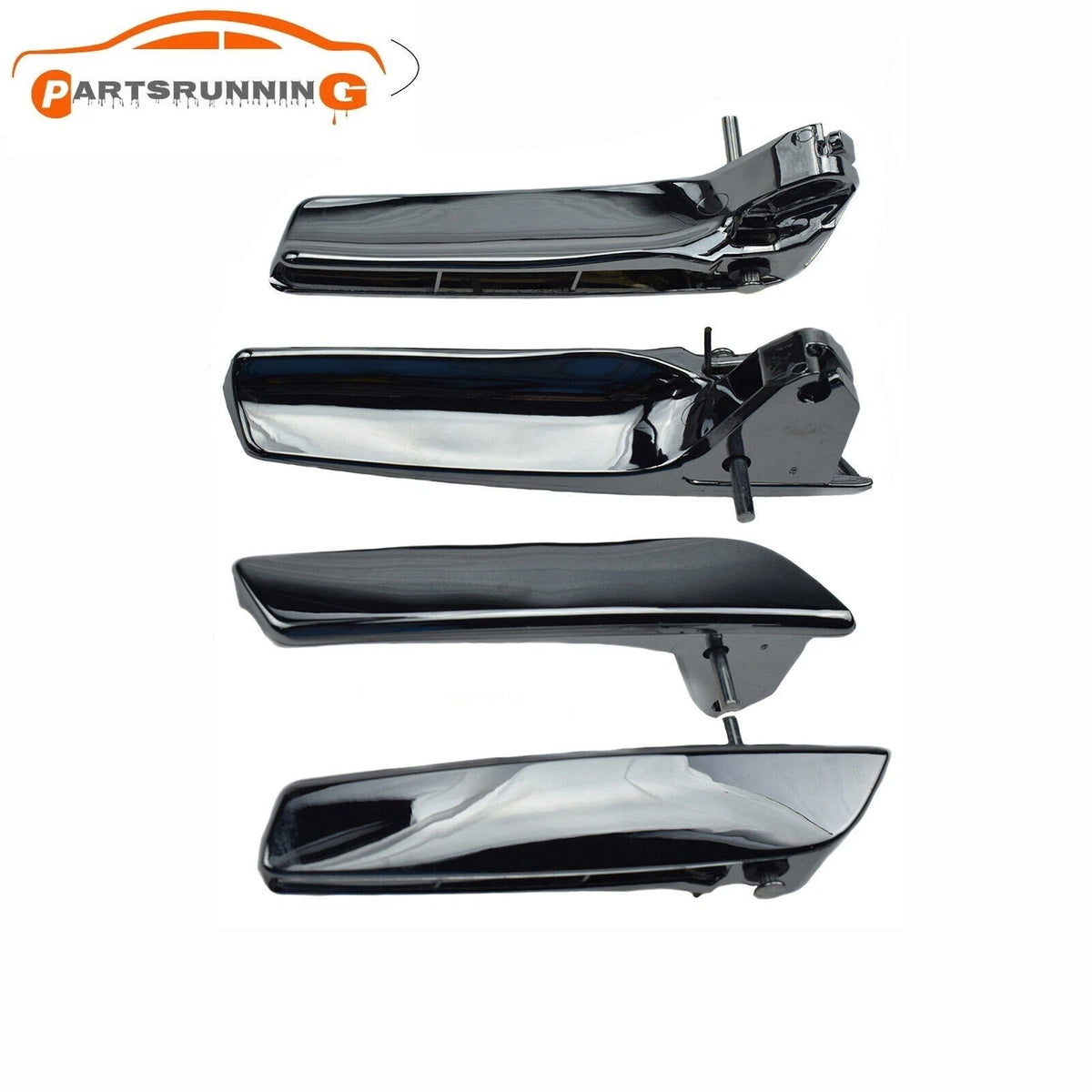 For 07-14 Chevy GMC Cadillac Escalade 4pcs Chrome Inner Door Handles Repair Kit 6B93BC-57