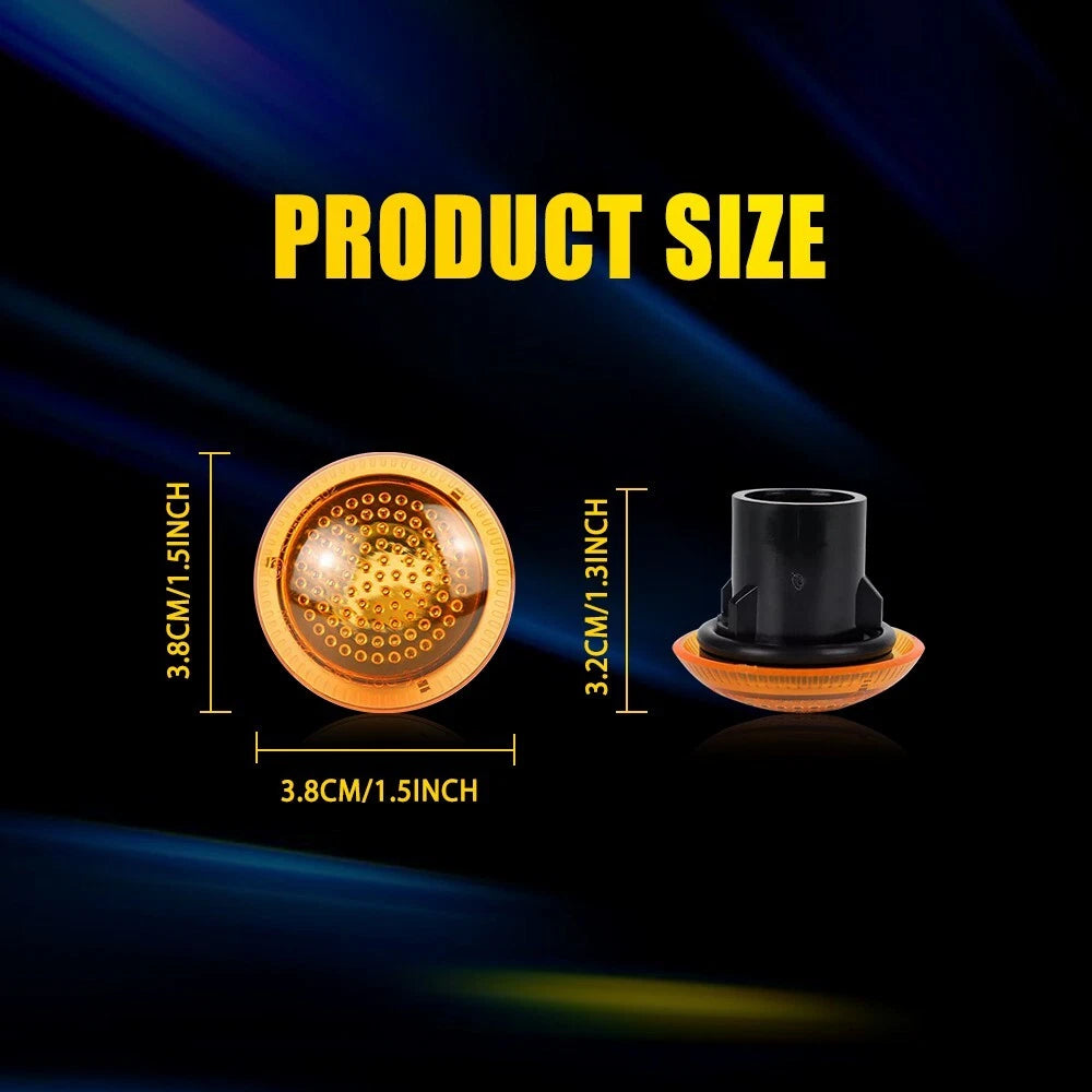 Side Marker Turn Signal Light Housing For Ford Transit Connect 2010-21 Amber EOA 6B93BC-57