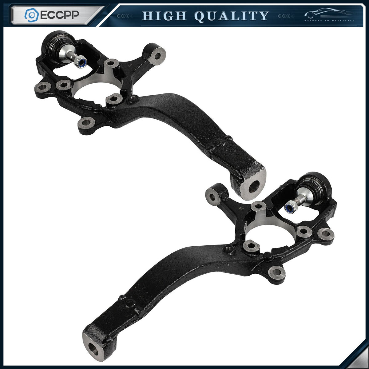 2X Front Left and Right Side Steering Knuckle For 2011-2015 Jeep Grand Cherokee 6B93BC-57