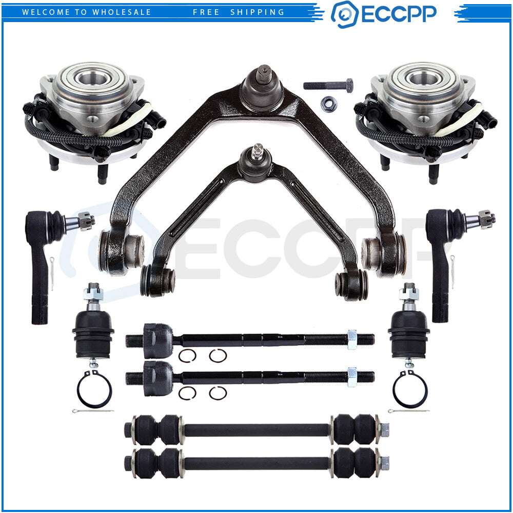 12x Front Tie Rod End Sway Bar Wheel Bearning Hub For 98-01 Mercury Mountaineer KOEEP