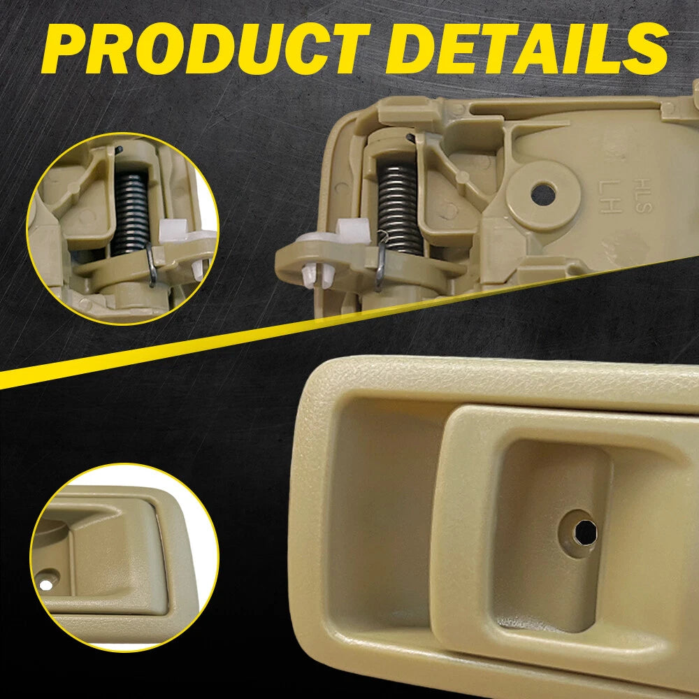 Interior Door Handle For 2001-2004 Toyota Tacoma 96-2002 4Runner Set of 2 Beige 6B93BC-57