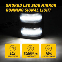 Switchback LED Side Mirror Marker Light For 08-16 Ford F250 F350 Super Duty EOA 6B93BC-57