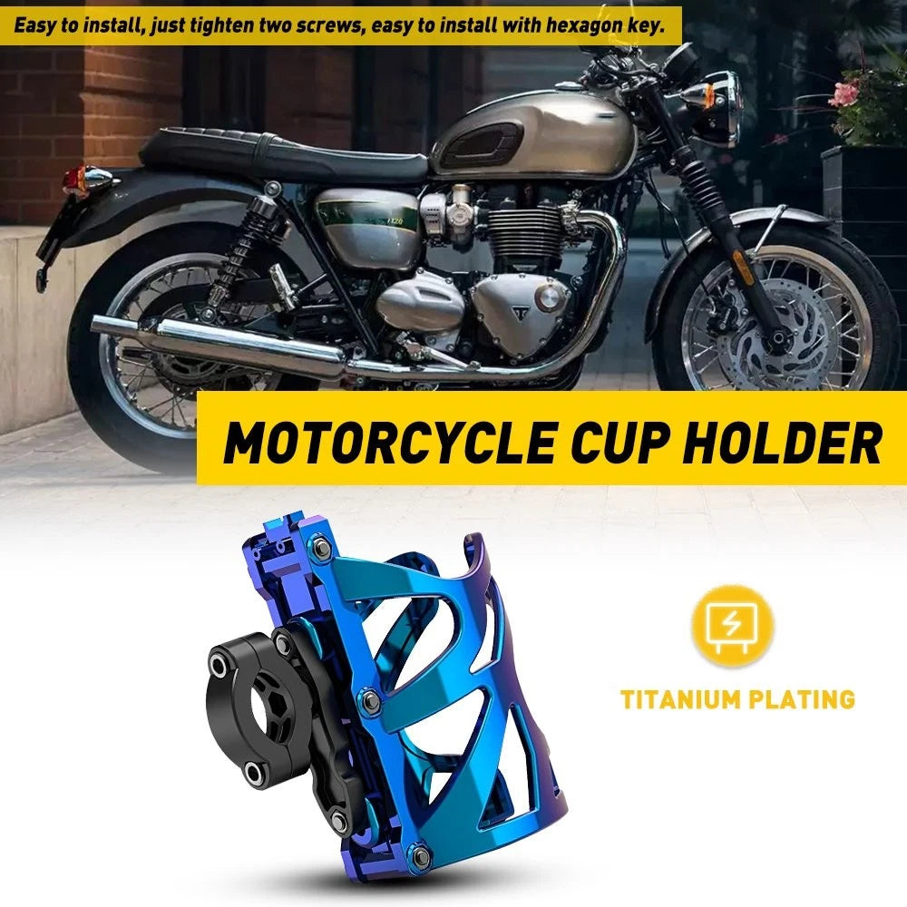 Universal Motorcycle Drink Holder Water Bike Cup Handlebar Bottle Cage Holder 6B93BC-57