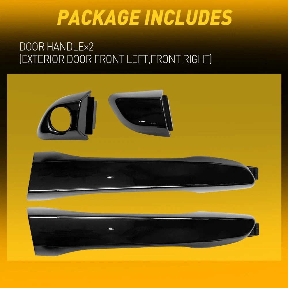 Exterior Left+Right Front Door Handle Pair For 2017-2020 Hyundai Elantra Sedan 6B93BC-57