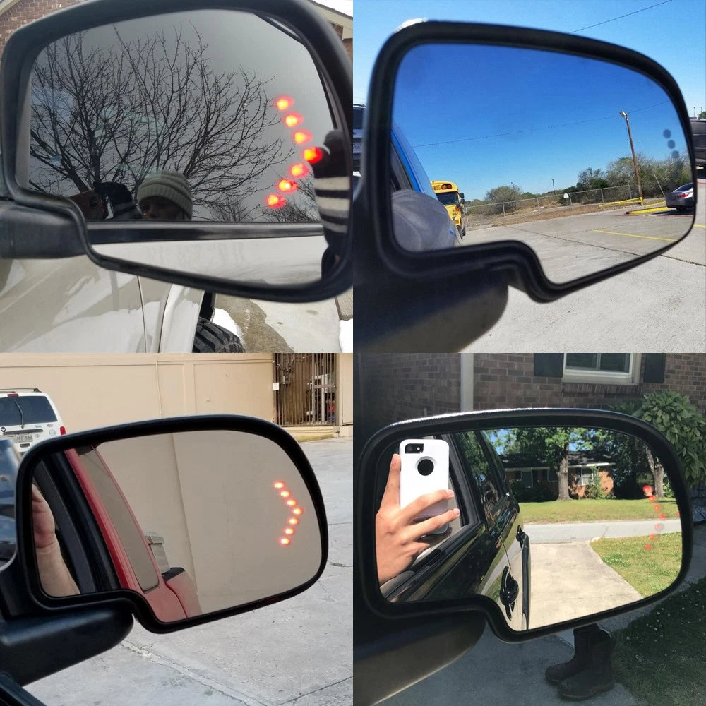 2X MIRROR GLASS HEATED TURN SIGNAL FOR 2003-06 CHEVY SILVERADO TAHOE GMC SIERRA 6B93BC-57