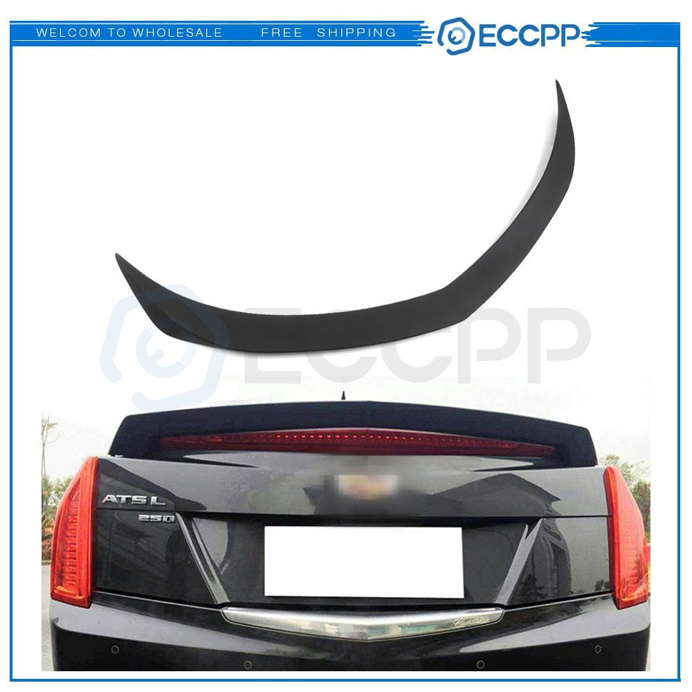 Primed Black Rear Trunk Spoiler For 2013-2019 Cadillac ATS Sedan 6B93BC-57
