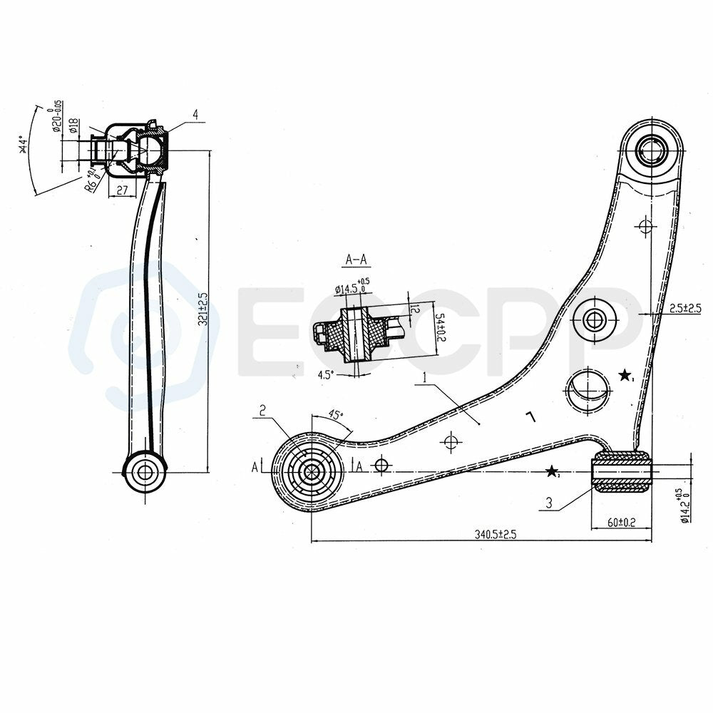 8pcs Front Control Arm Tie Rod End Sway Bar For 2002-2005 2006 Mitsubishi Lancer MITSUBISHI