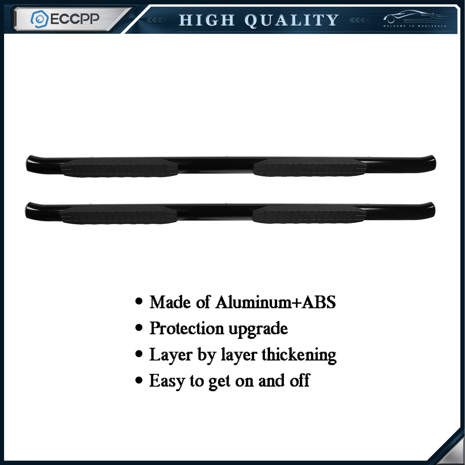 Nerf Bars Running Boards Side Steps Fits 2019 2020 2021 Dodge Ram 1500 Crew Cab 6B93BC-57