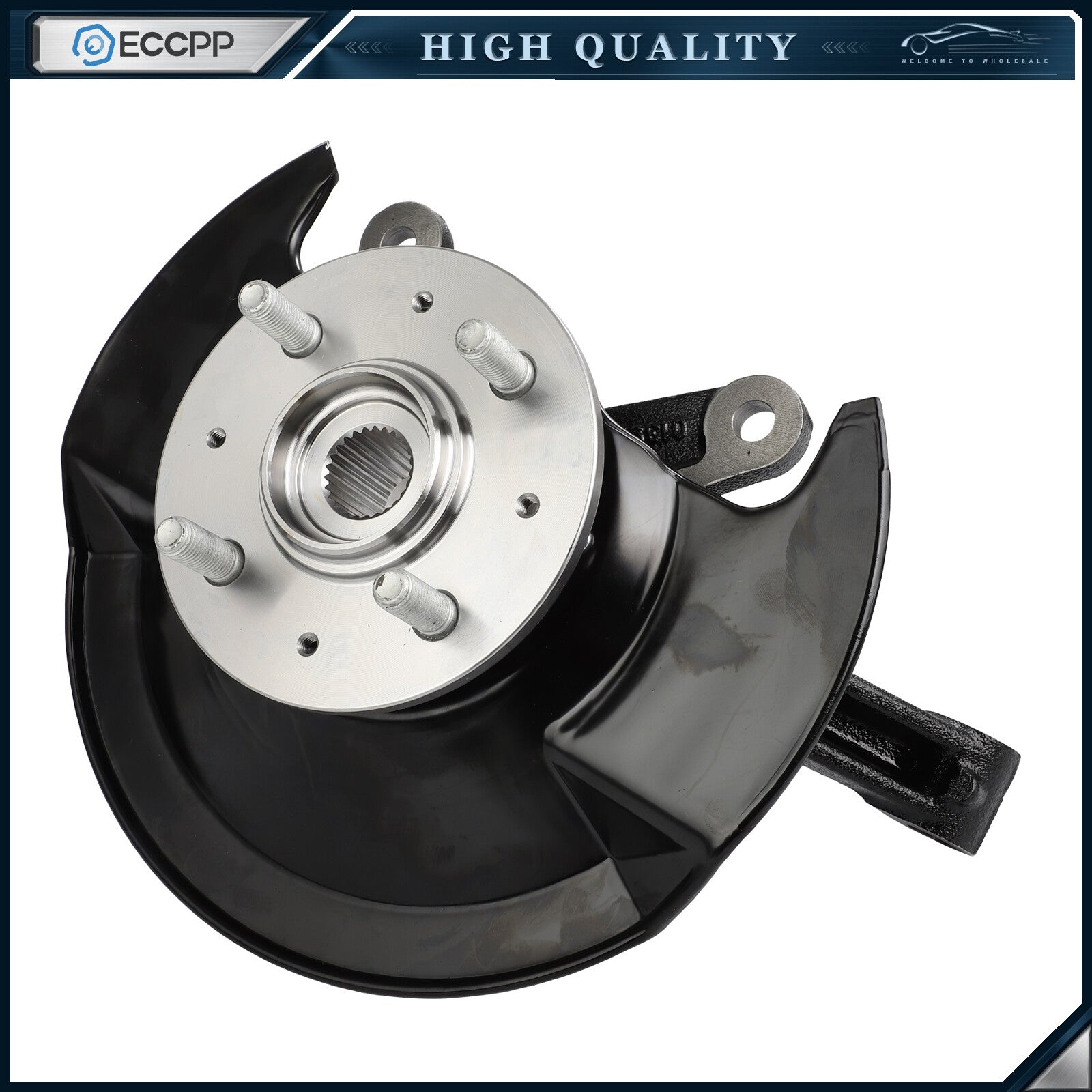1P Wheel Hub Bearing Knuckle Front Passenger Side For Honda Civic 1.7L 2001-2002 6B93BC-57