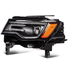 ECCPP Headlights Assembly For Jeep Grand Cherokee 2019-2021 Pair Kit Black Amber 6B93BC-57