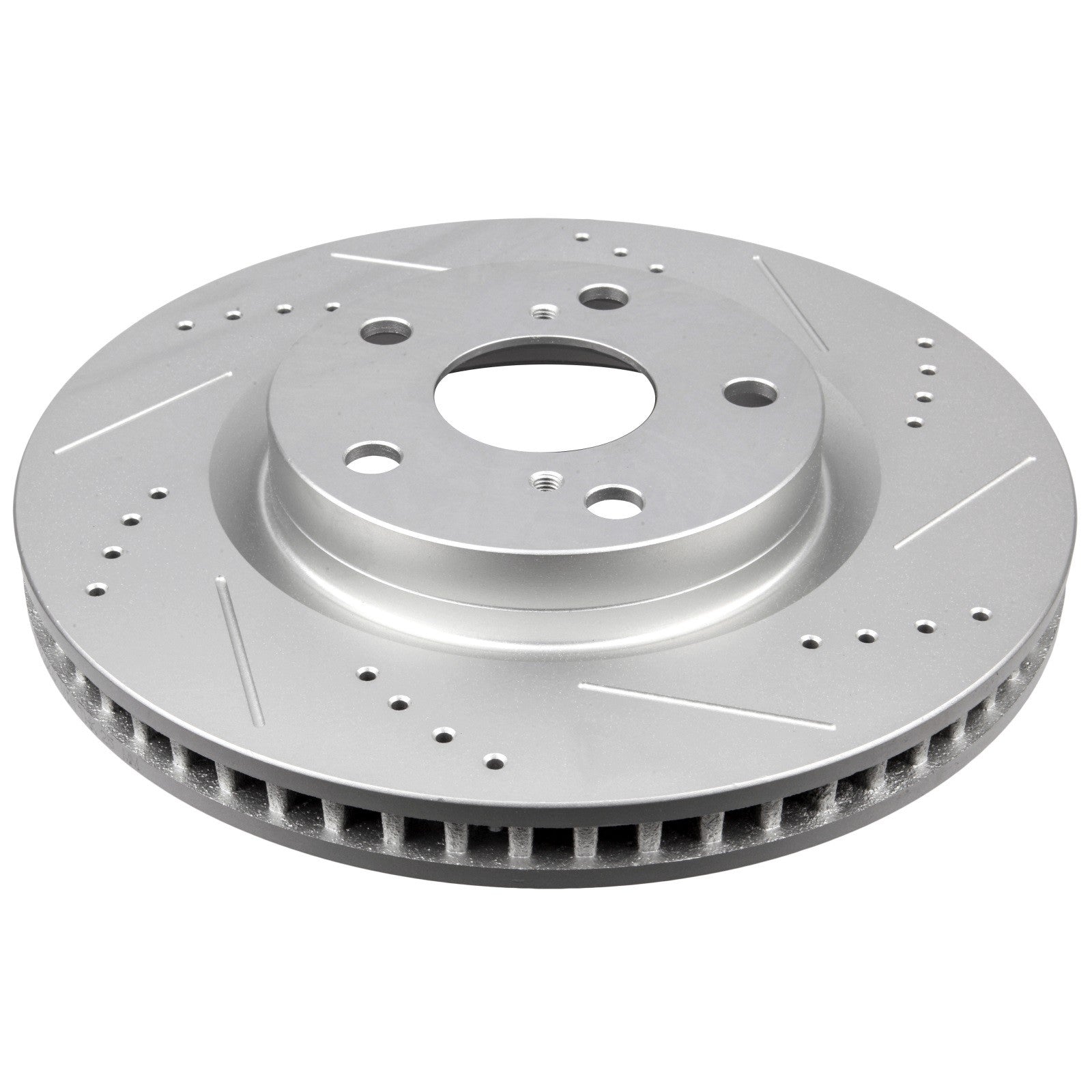 Front Drilled Slotted Brake Rotors Black Pair 2 for Toyota RAV4 Camry Scion tC 6B93BC-57