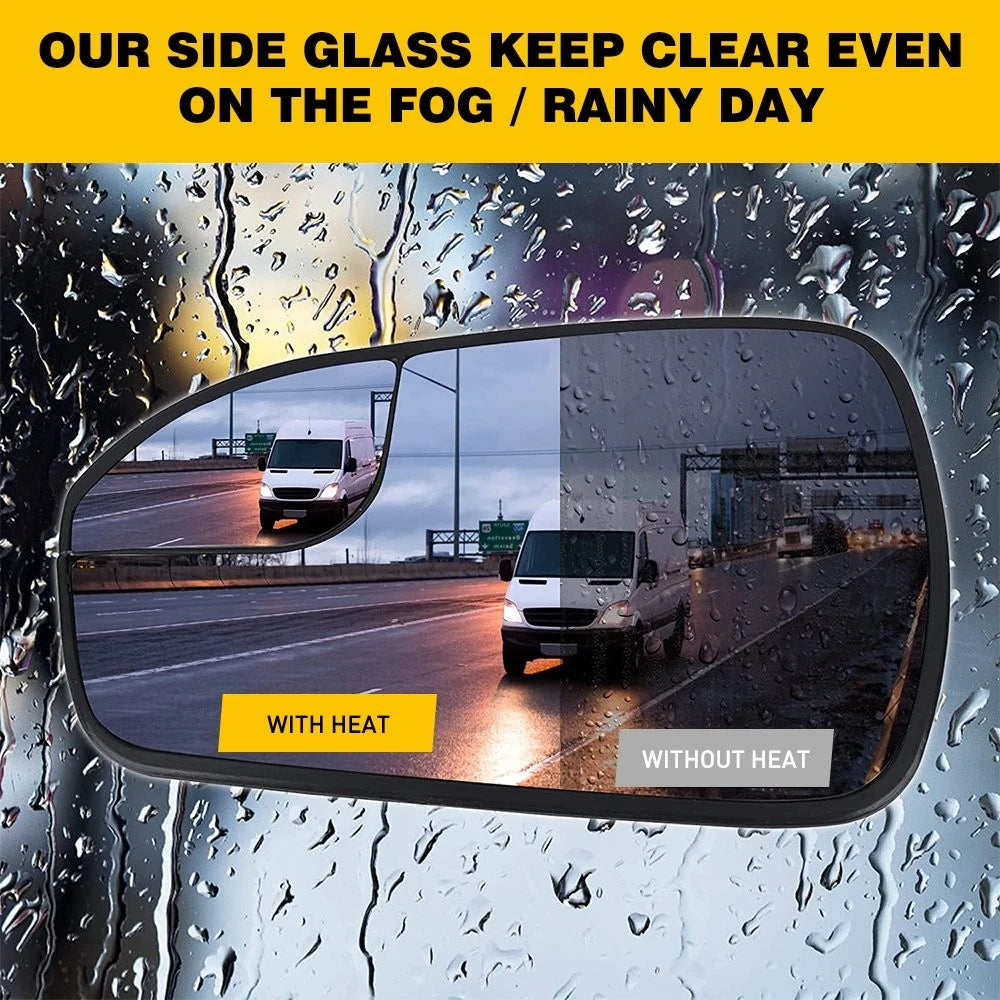 For 2013-2020 Ford Fusion DRIVER Side LH View Mirror Glass Power Heated Left EOA 6B93BC-57