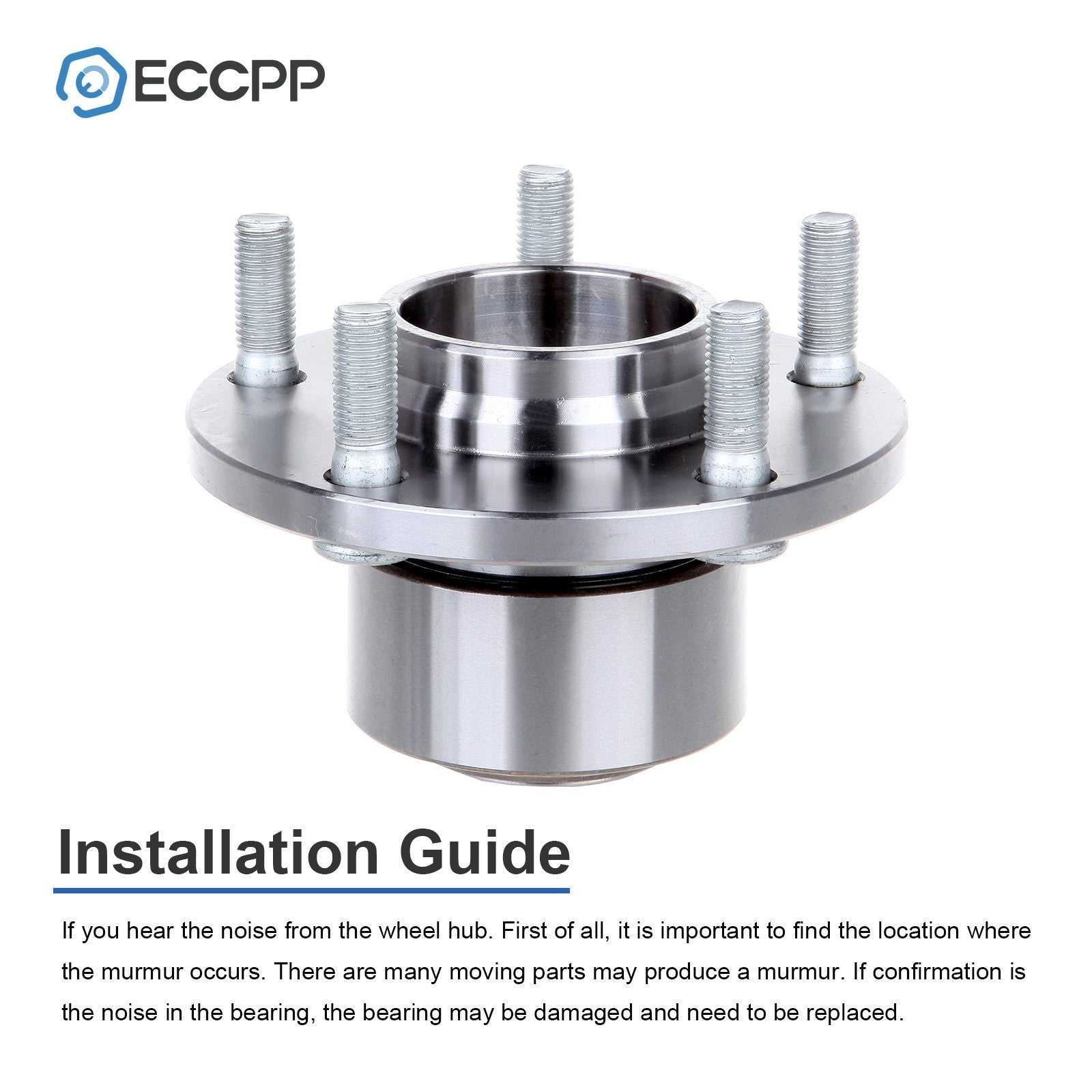 1Pc Wheel Hub Bearing Assembly Front For Mazda 3 Hatchback 5x4.25 Bolt Pattern 6B93BC-57