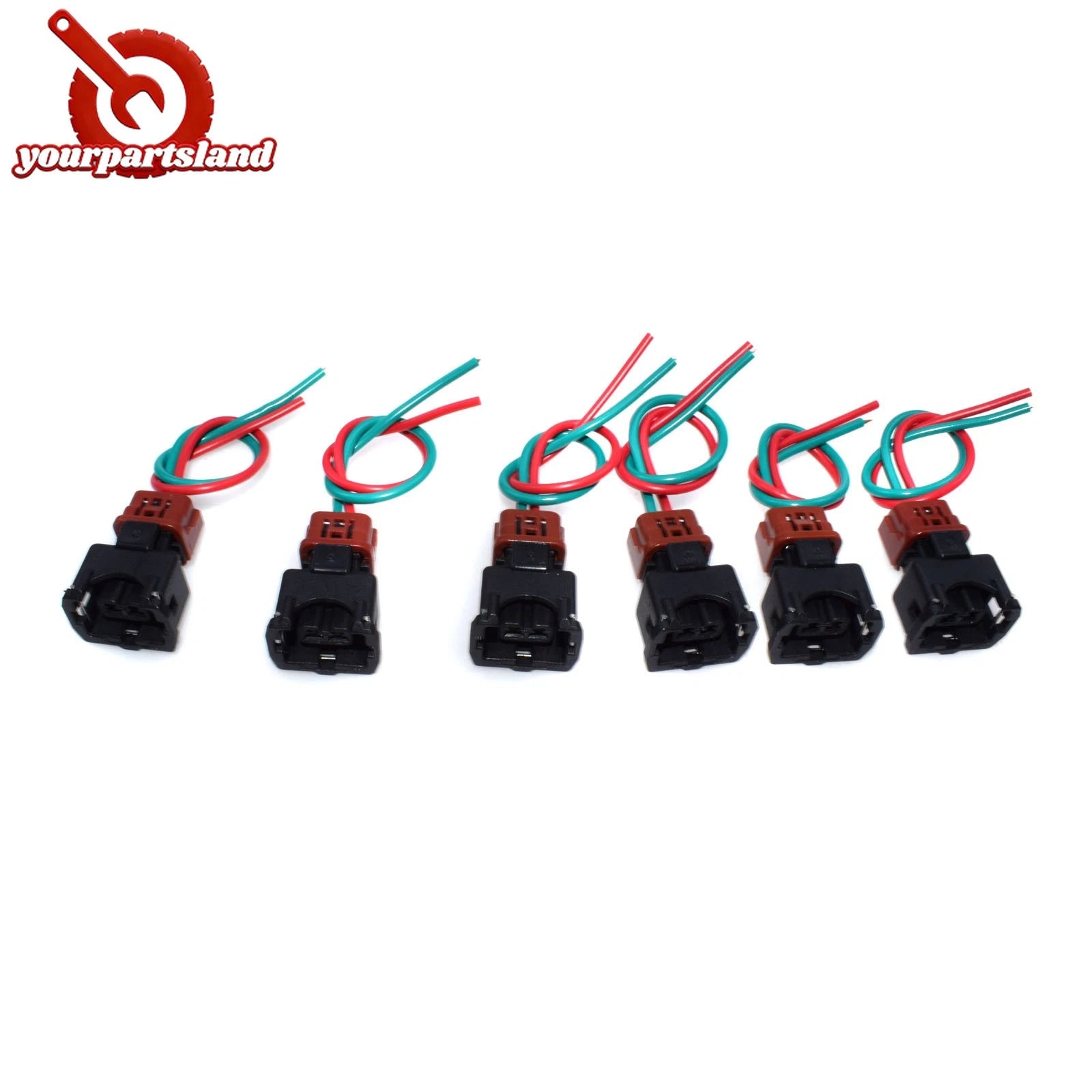 Fuel Injector Wiring Harness Connector Plug 6PCS For Nissan 300ZX Z31 1984-1987 6B93BC-57